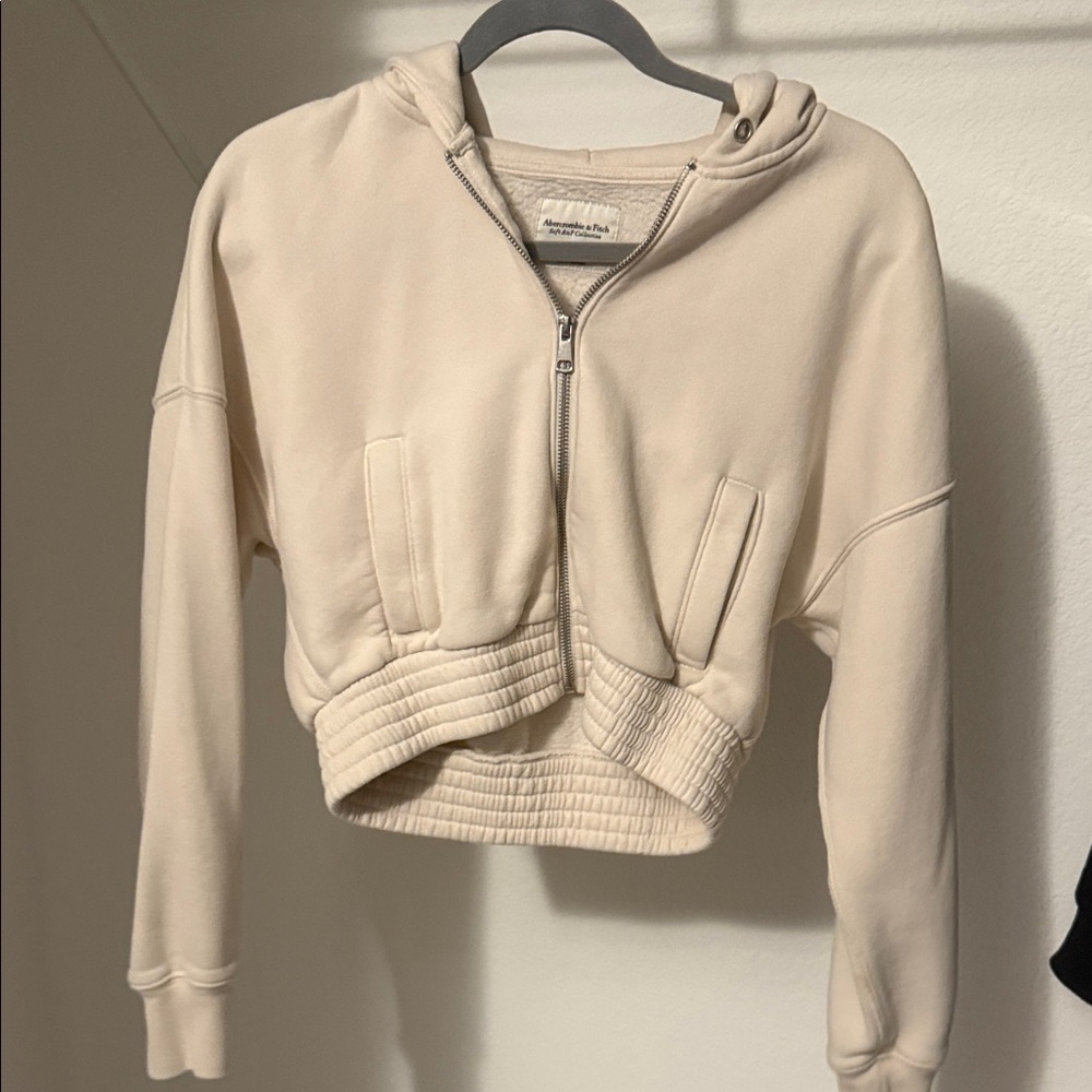 Abercrombie soft A&F collection crop jacket size XX small